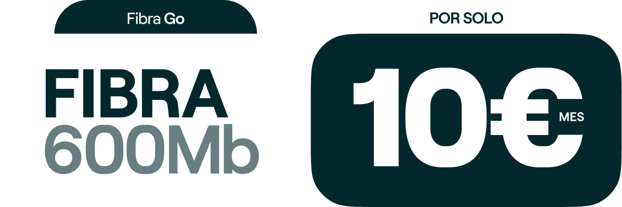 FIBRA 600Mb por 10€ al mes